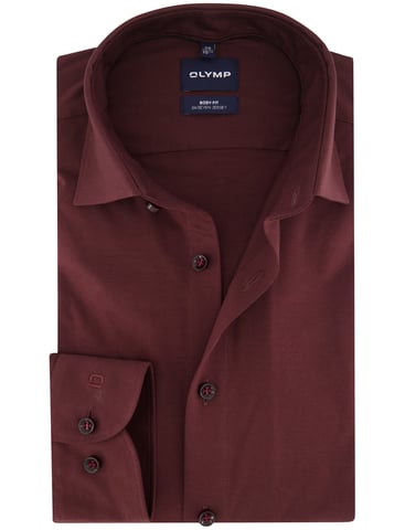 OLYMP Camisa lisa burdeos