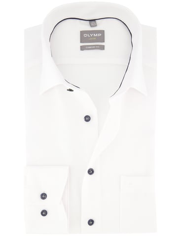 OLYMP Camisa blanca sin plancha