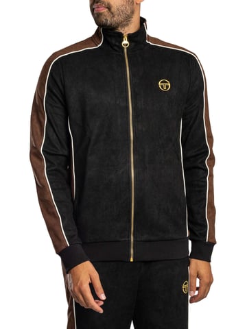 Sergio Tacchini Chaqueta Deportiva De Ante Contrasto, Negro
