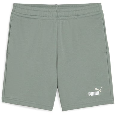 Puma Pantalones cortos de felpa regulares para niño con logotipo (Verde)