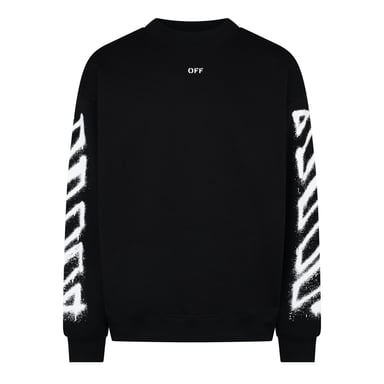 Off-White Sudadera Off Spray Arrow de mujer en negro