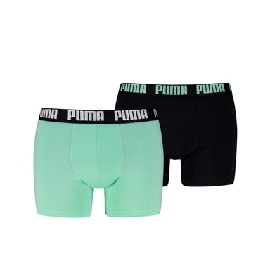 Bóxer liso para hombre Puma con logo en verde menta