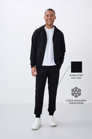 Tommy Life Conjunto de sudadera con capucha y pantalón para hombre