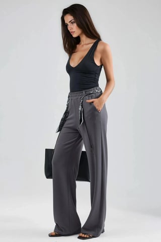 Pantalón de chándal recto para mujer