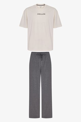 Penti Modern Stone conjunto de pijama de hombre oversize de manga corta