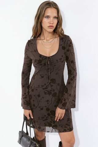 Hiccup Vestido mini skater floral