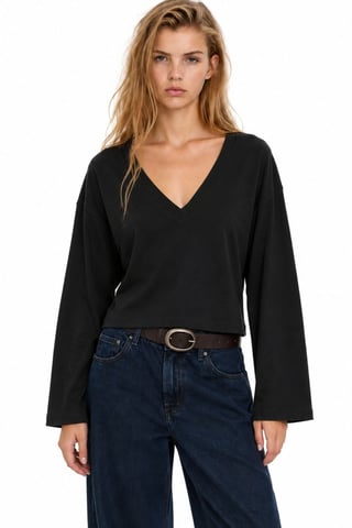 Busem Camiseta de algodón y elastano para mujer