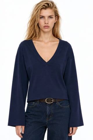 Busem Camiseta de algodón y elastano para mujer