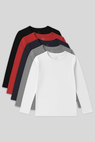 Tommy Life Camiseta infantil de manga larga y cuello redondo