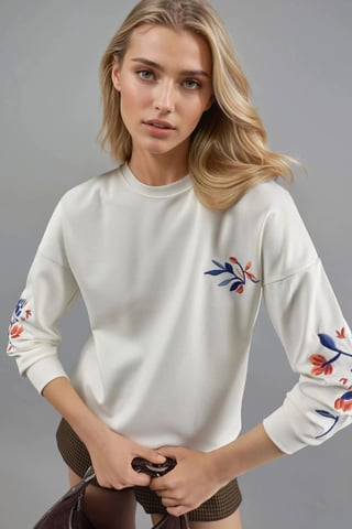 Lady Berşan Sudadera de mujer con cuello redondo