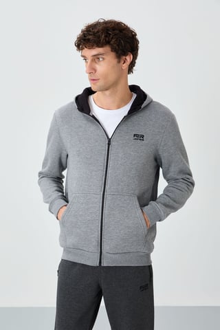 Tommy Life Sudadera de hombre con capucha y cremallera