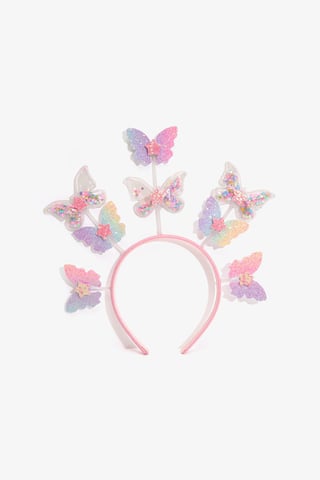 Penti diadema de mariposa para niña