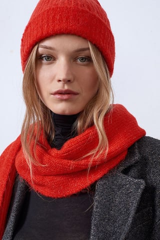 Dilvin Set de gorro, bufanda y guantes para mujer