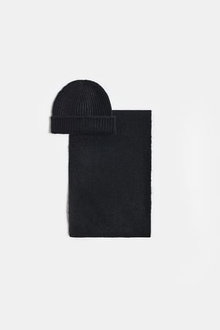 Dilvin Set de gorro, bufanda y guantes para mujer