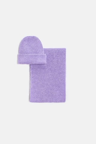 Conjunto de gorro, bufanda y guantes para mujer