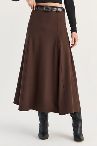 Falda midi de mujer