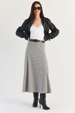 Falda midi de mujer