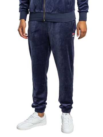 Fila Pantalones Deportivos Eddie Velour Bamboo Badge, Azul