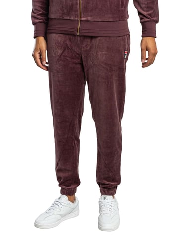 Fila Pantalones Deportivos Eddie Velour Bamboo Badge, Pãºrpura