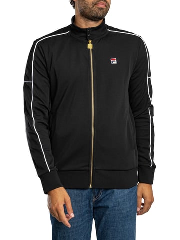 Fila Chaqueta Deportiva Eldon Piping, Negro