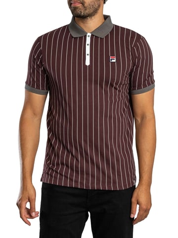 Fila Polo Clásico De Rayas Vintage, Pãºrpura