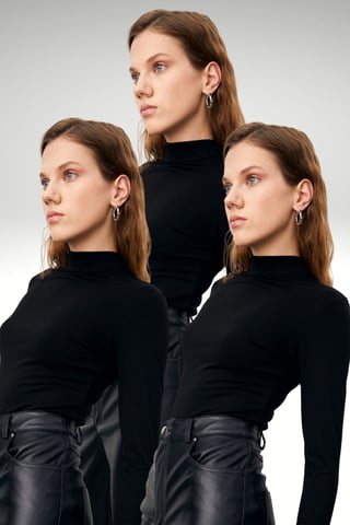 Bipantolon Pack de 3 bodis de cuello alto para mujer con corte slim