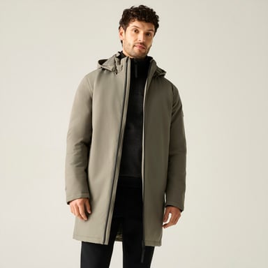 Regatta Chaqueta impermeable acolchada para hombre Merzen (verde oliva ahumado)