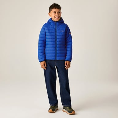 Regatta Chaqueta acolchada con capucha para niños Marizion (azul Olympian/azul Aviator)