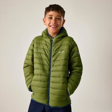 Regatta Chaqueta acolchada con capucha para niños Marizion (Golden Cypress/Aviator Blue)