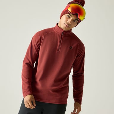 Dare 2B Freethink II Top de forro polar para hombre (Rojo rústico)