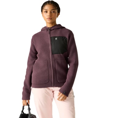 Dare 2B Forro polar con capucha Firn para mujer (Huckleberry)