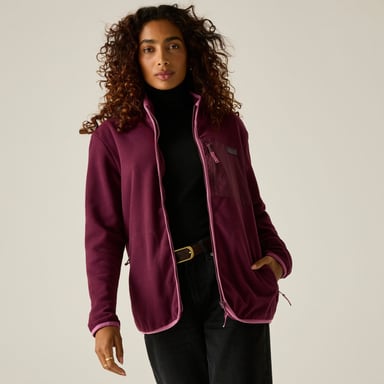 Regatta Forro polar Frankie de mujer con cremallera completa (Fig/Violet)