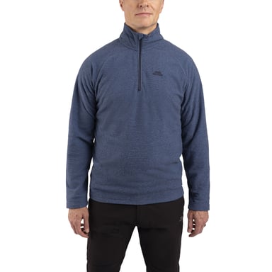 Trespass Forro polar de hombre Keynote Anti Pilling con cremallera de 1/4 (azul Coastal/azul marino)