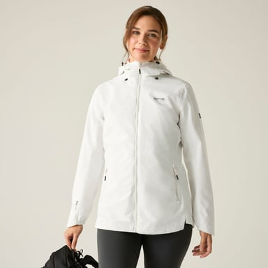 Regatta Chaqueta impermeable Hamara IV para mujer (blanco cebada/beige)