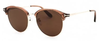 Tom Ford FT0889-K/S 45E gafas de sol marrón claro brillante