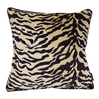 NOVÉE Zebra Muse funda de cojín | 45x45 cm | terciopelo/poliéster