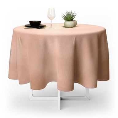 Unique Living mantel de mesa Levi rosa viejo 170cm Ø