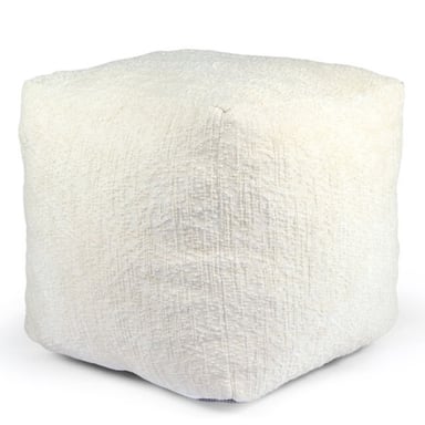 Unique Living puf amy dove white 45x45x45cm