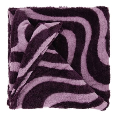 Unique Living manta Maud morado oscuro 150x200cm