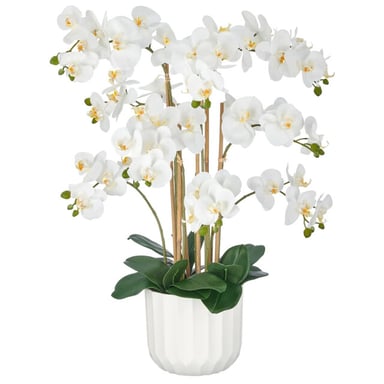 Kopu ® orquídea artificial 80 cm – 9 ramas en maceta phalaenopsis