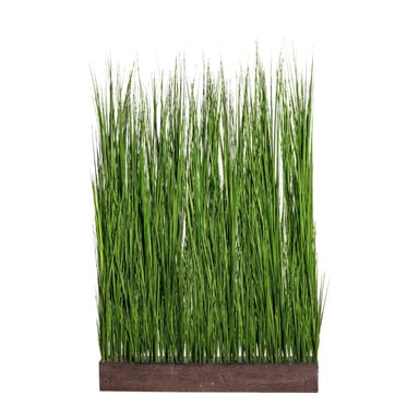 Kopu ® separador de ambientes de césped artificial de 150 x 92 cm, hierba ornamental en maceta