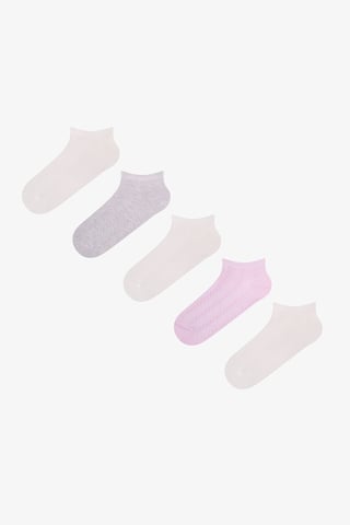 Calcetines tobilleros de jacquard Soft Clouded en pack de dos