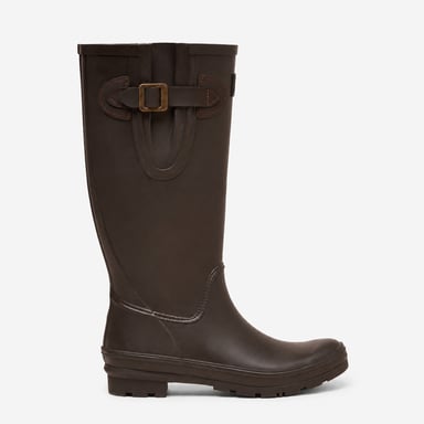 Joules Houghton Botas de agua para mujer Marrón chocolate