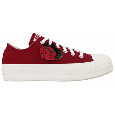 Converse Chuck Taylor Lift OX Zapatillas bajas rojas para mujer