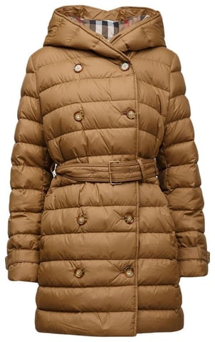 Burberry Chaqueta acolchada Marrón topo