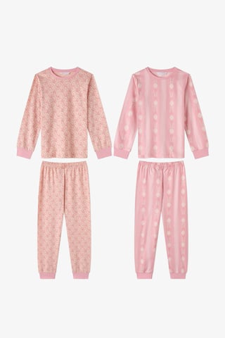 Penti Conjunto de pijama de algodón de manga larga Whisper Bows para niña