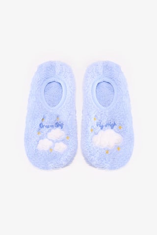 Dream Big Calcetines zapatilla con estampado de nubes