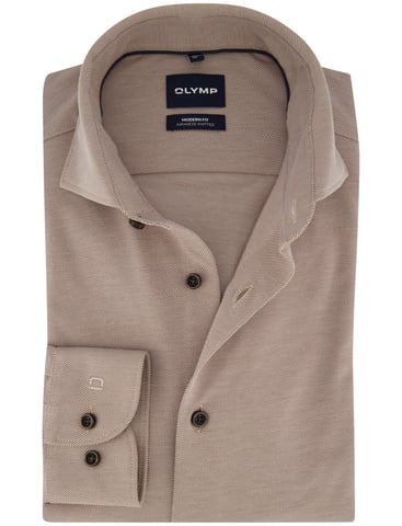 OLYMP Camisa Japanese Knitted Slim Fit Verde