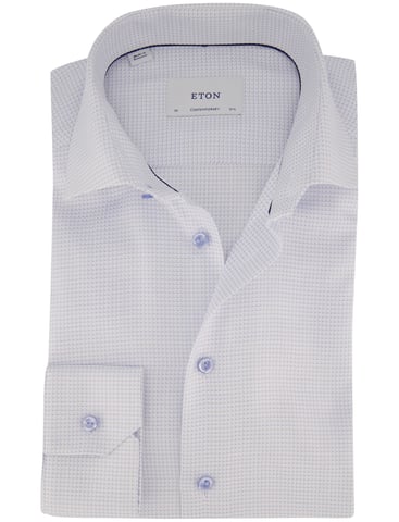 Eton Contemporary Fit Camisa Azul Claro