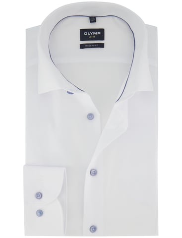 OLYMP camisa sin plancha corte regular blanca
